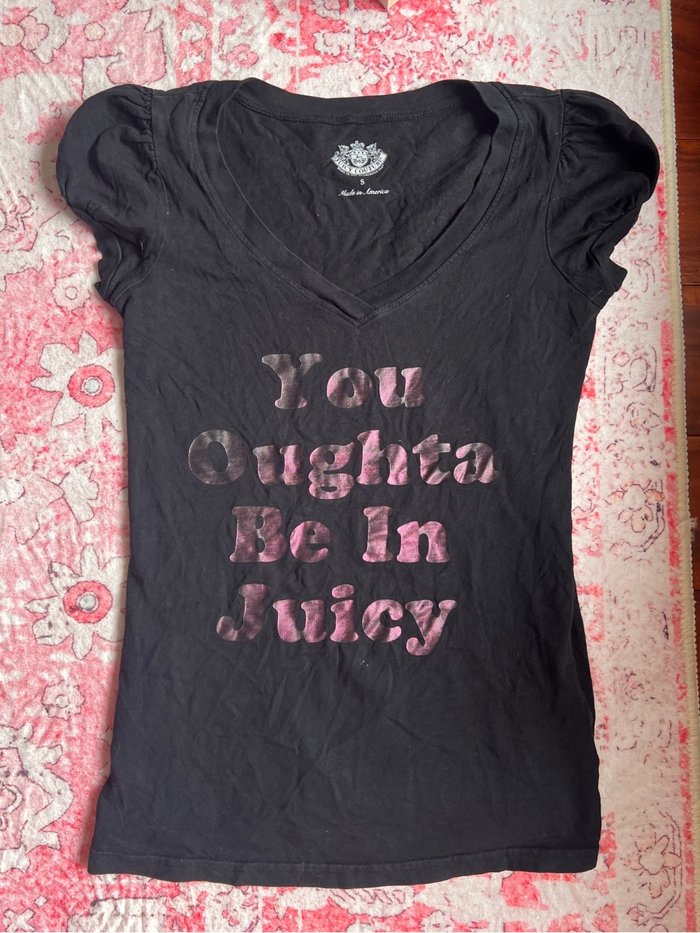 Vintage Juicy Couture slogan top shirt
